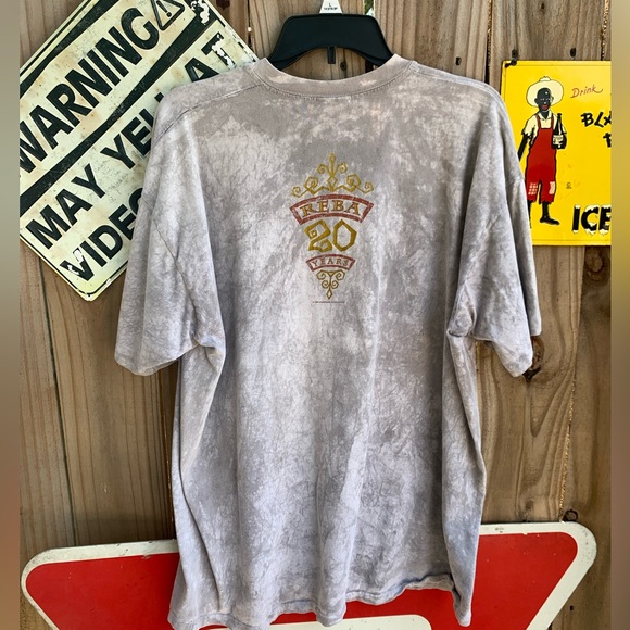 Vintage 90s Reba 20 Years Starting Over 1995 Promo Album Tie dye T-shirt  2XL - Picture 4 of 9